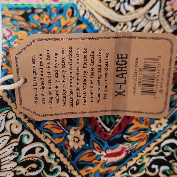 NATURAL LIFE Multicolor Bohemian Maxi Skirt - Picture 4 of 4